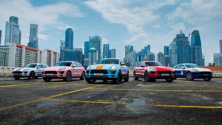 Porsche viste cinco Macan con sus decoraciones de carreras más míticas: Gulf, Martini, Rothmans...