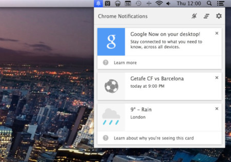 Google Now, ya en Chrome Canary