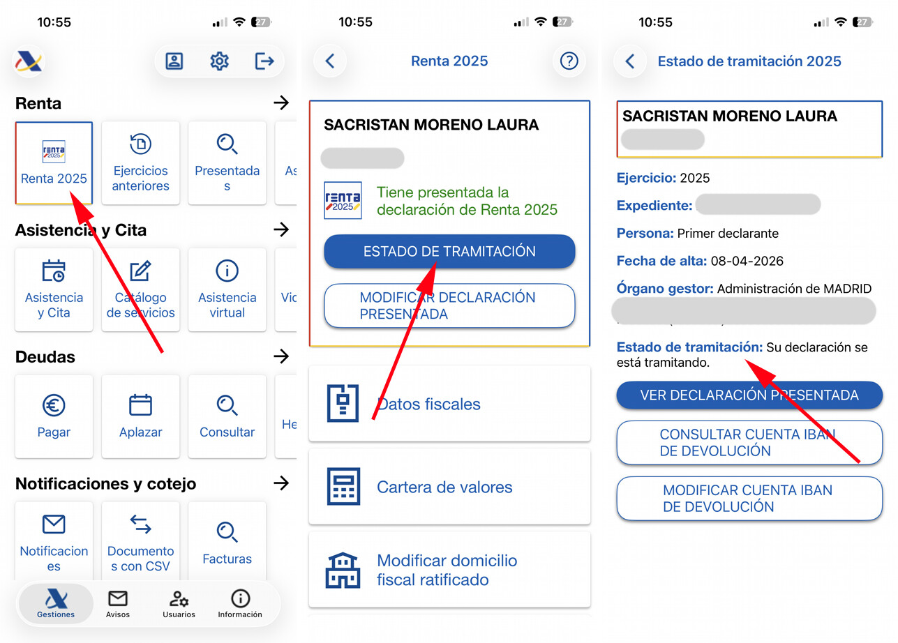 Así puedes saber cuándo te ingresará Hacienda la devolución de la Renta ...