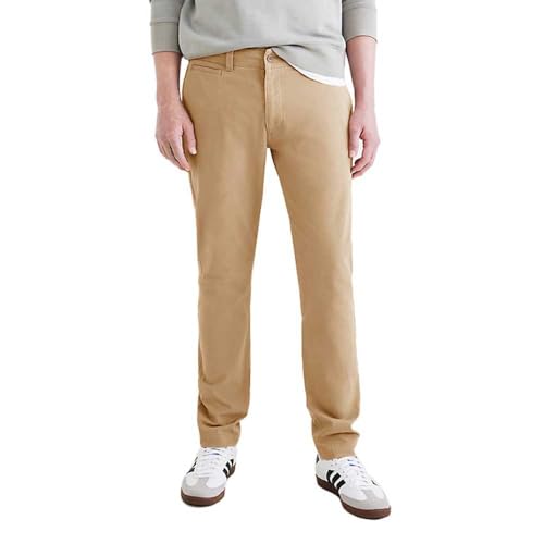 Dockers Smart 360 Flex California Khaki Skinny Casual Chinos, Harvest Dorado, 31W / 30L Hombres