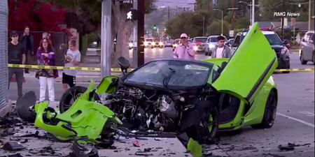 Dolorpasión™ es dejar así tu nuevo McLaren 650S Spider verde mientras corrías por las calles de Los Ángeles