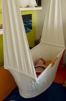 Hazlo tú mismo: una cuna colgante para tu bebé