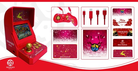 NEO GEO mini Christmas, una mini-recreativa de tirada limitada con motivos navideños y 48 clasicazos de SNK
