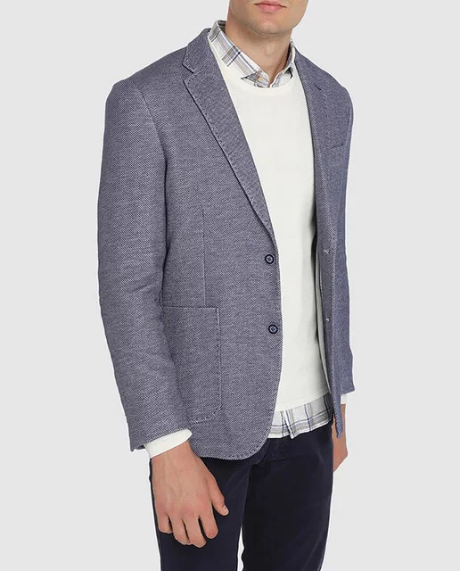 AMERICANA DE HOMBRE SLIM AZUL