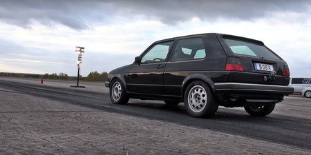 Este brutal Volkswagen Golf II de 1.250 CV puede con cualquier deportivo... y te lo enseña en vídeo
