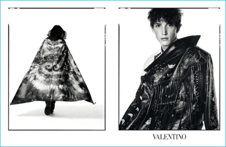 Valentino apuesta por una visión matizada por los existencialistas y lo étnico para el otoño 2016
