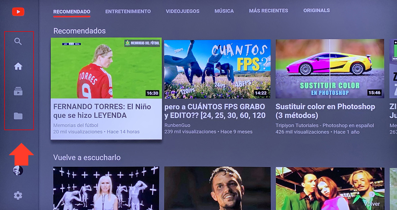 Google quiere facilitar el uso de YouTube en Android TV con un nuevo ...