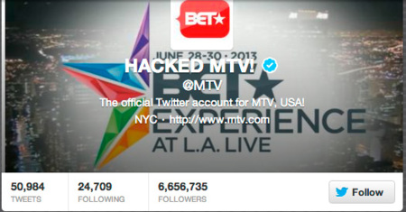 ¿Merece la pena fingir un hackeo para ganar atención? @MTV y @BET creen que sí