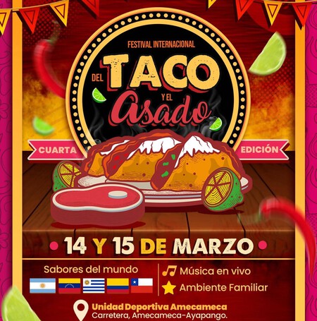 Escápate al Festival del Taco y el Asado 2026 en el Edomex, una fiesta de sabor cerca de los volcanes 