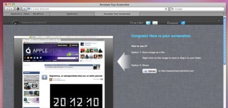 Awesome Screenshot, capturas de webs desde Safari