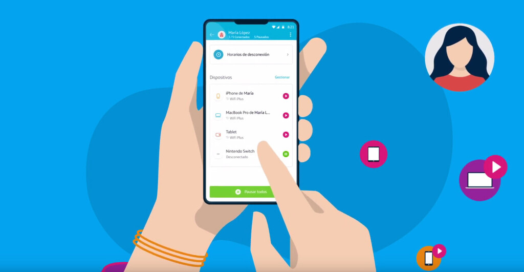 He comprobado la cobertura WiFi con la app de Movistar y ahora sé mejor la intensidad que llega a cada cuarto