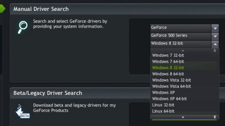 Nvidia lanza su primera actualización de drivers para Windows 8