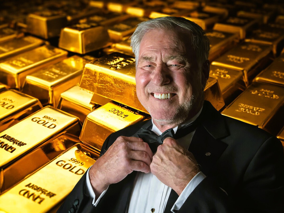 No por nada se le conoce como el "magnate del oro": tiene 82 años y ha ganado un 746% apostando por una mina que ni siquiera funciona