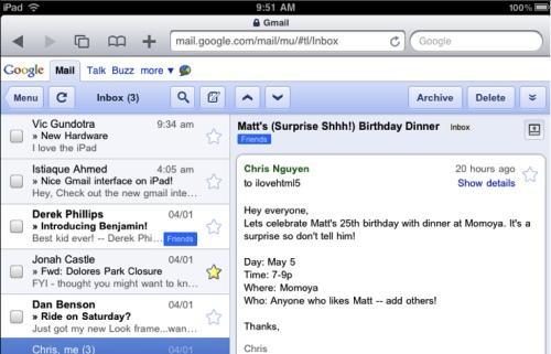 gmail ipad apple google
