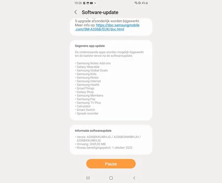 Samsung Galaxy A33 5G アップデート。 SamMobile による画像