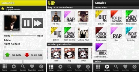 Biit lanza su aplicación para Android y Blackberry, junto a Tuenti