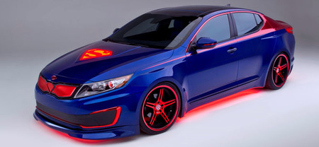 Imágenes del Kia Optima híbrido inspirado en Superman