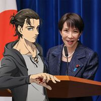 O impacto de Attack on Titan no Japão é tão grande que a nova primeira-ministra está usando seu lema: “Coloquem toda a sua fé em mim”