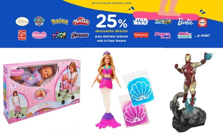 25% de descuento directo en Toys'r us para disfrutar el verano con marcas como Disney, Marvel, Barbie o Nenuco