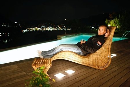 Ben Spies en su casa de Como