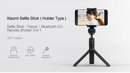 Xiaomi Selfie Stick Tripod, un palo selfie convertible en trípode, por sólo 10,55 euros y envío gratis