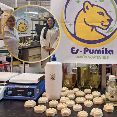 La UNAM presenta "Es-pumita", el jabón ecológico que crearon con aceite de cocina usado