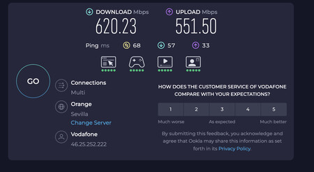 La Velocidad Que Da El Cable Es Justo La Que Necesito