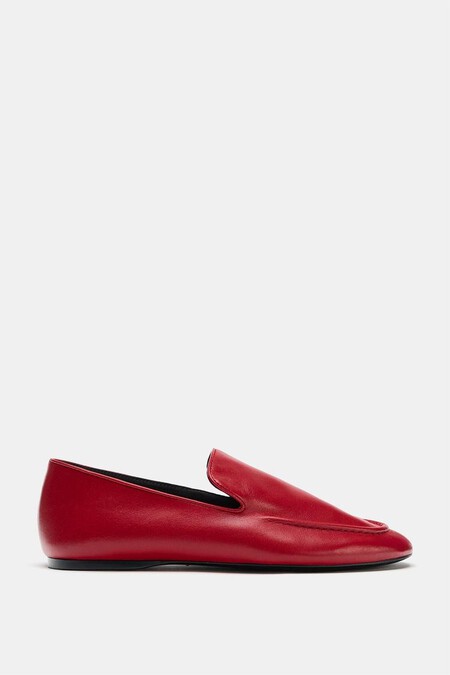 Zara Mocasines Rojos