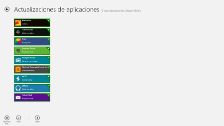 Actualizaciones de aplicaciones disponibles
