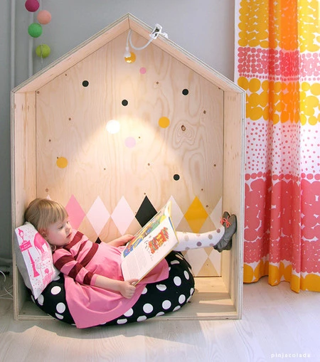 Una casita de madera hecha a mano para los más peques