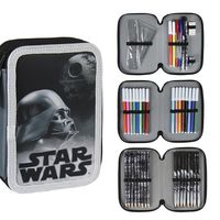Plumier de tres secciones Star Wars de Giotto con 42 accesorios por 12,50 euros en Amazon 