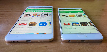 Pantalla Comparativa Meizu M6