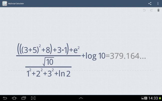 MyScript calculator