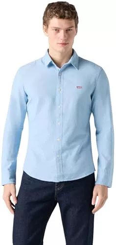 Levi's Long-Sleeve Battery Housemark Slim Camisa, Allure, M Hombre