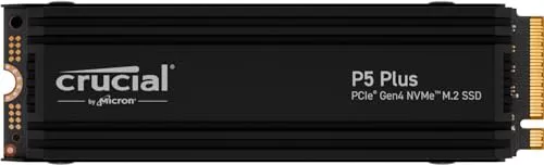 Crucial P5 Plus 1TB Gen4 NVMe M.2 SSD interna para gaming con disipador de calor, compatible con Playstation 5 (PS5) - hasta 6600MB/s - CT1000P5PSSD5