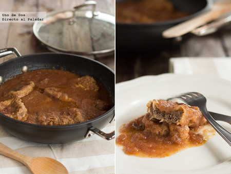 Lengua de ternera en salsa. Receta