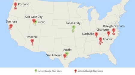 Google sigue buscando más ciudades de EEUU a las que llevar su fibra óptica hasta el hogar