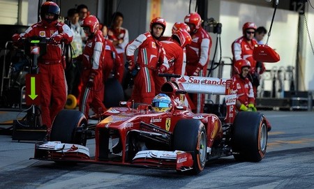 Ferrari se convierte en la más rápida en boxes