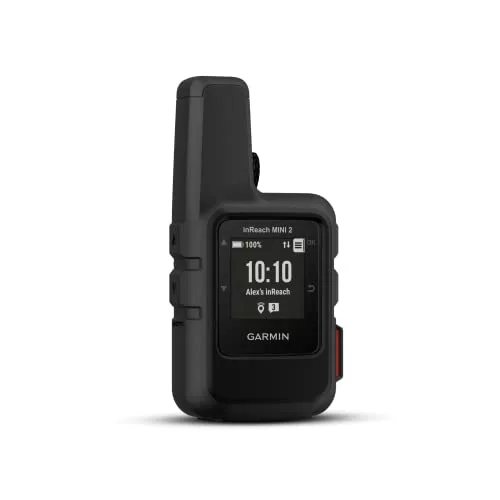 Garmin inReach Mini 2, Dispositivo Compacto de comunicación satelital con mensajería, Negro