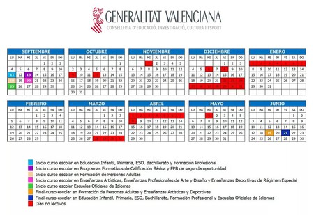 Calendario-ComunidadValenciana 2023-2024