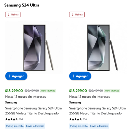 oferta Walmart galaxy