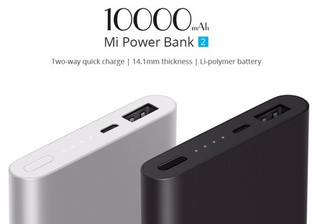 Batería externa Xiaomi Mi Power Bank 2s, con 10000mAh, por 12 euros y envío gratis desde España