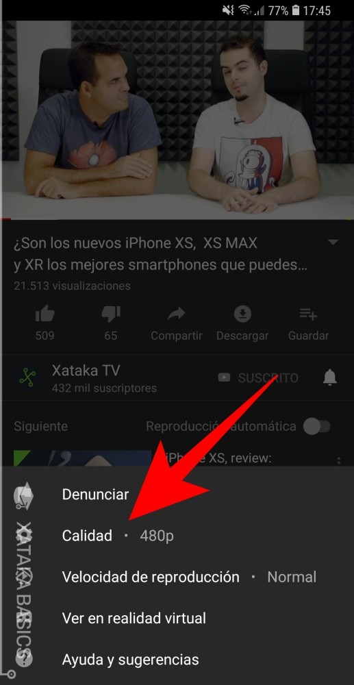 Cómo cambiar la calidad de los vídeos de YouTube