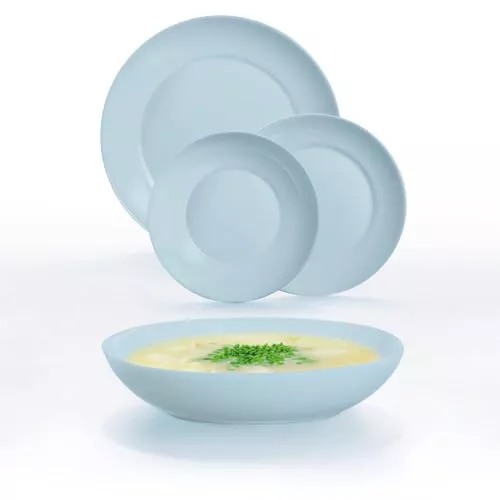 Vajilla x18 piezas Luminarc Apy Paradise Azul - 6 personas