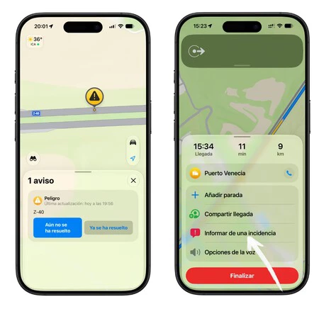 Incidencia Apple Maps