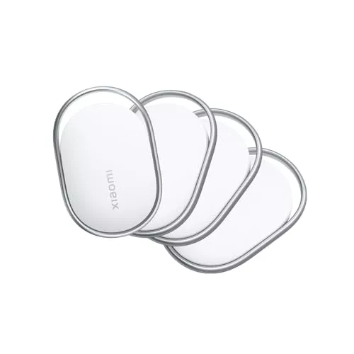 Xiaomi Smart Tag, Compatible con Apple Find My y Google Android Find Hub, localizador, buscador para Equipaje/Bolsos/Carteras/Mascotas, IP67, batería con más de 1 año de autonomía, Pack de 4