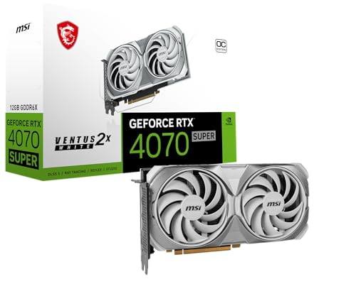 MSI GeForce RTX 4070 SUPER VENTUS 2X WHITE OC 12GB GDDR6X DLSS3