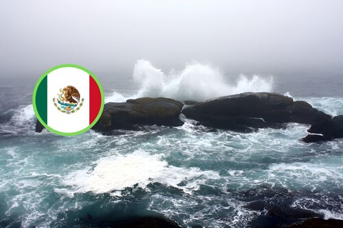 Protección Civil lanza advertencia: no se acerquen a la playa. Frente frío 32 llega a México con fuertes vientos y lluvias intensas