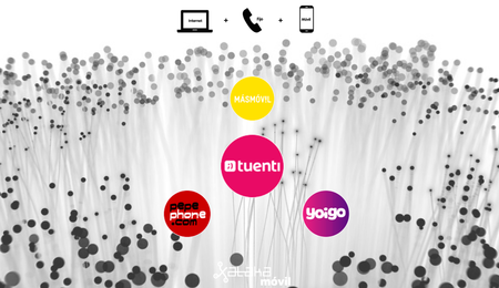 Las nuevas tarifas de Tuenti contra las del grupo MásMóvil, Pepephone y Yoigo