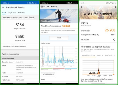 Capturas Benchmarks X300